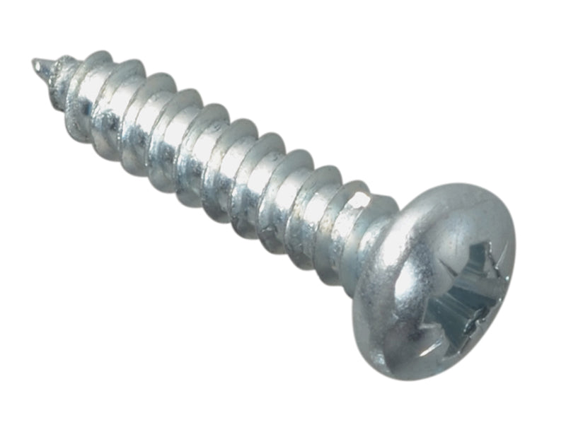ForgeFix FPSTPP348ZP Self-Tapping Screw Pozi Compatible Pan Head ZP 3/4in x 8 ForgePack 30