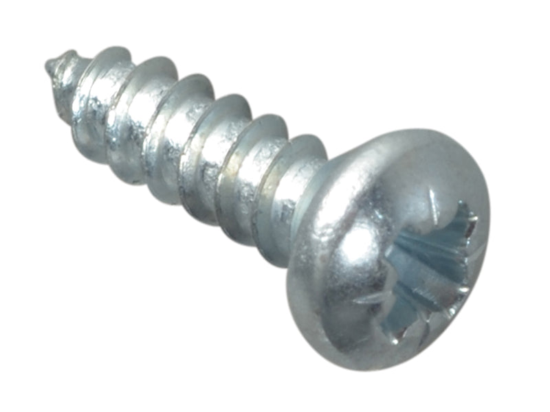 ForgeFix FPSTPP384ZP Self-Tapping Screw Pozi Compatible Pan Head ZP 3/8in x 4 ForgePack 80