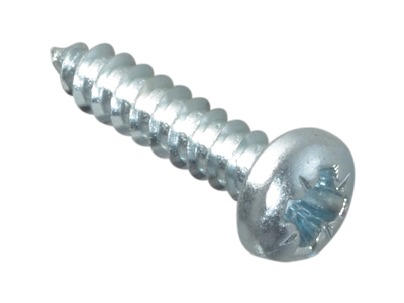 ForgeFix FPSTPP586ZP Self-Tapping Screw Pozi Compatible Pan Head ZP 5/8in x 6 ForgePack 50