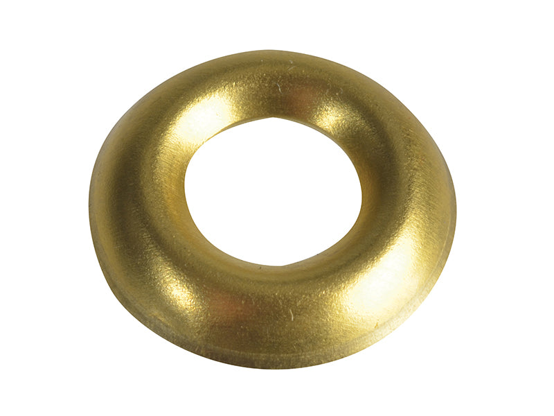ForgeFix FPSCW10B Screw Cup Washers Brass No.10 Forge Pack 20