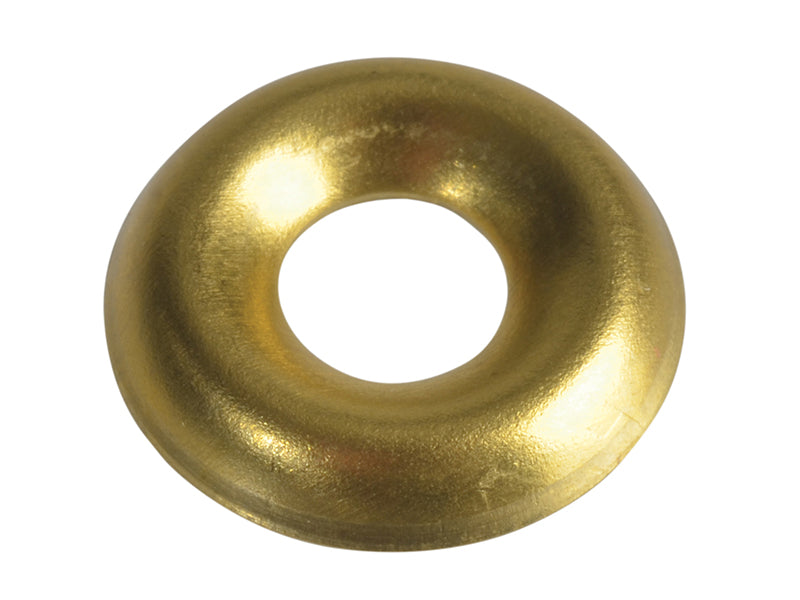 ForgeFix FPSCW8B Screw Cup Washers Brass No.8 Forge Pack 20