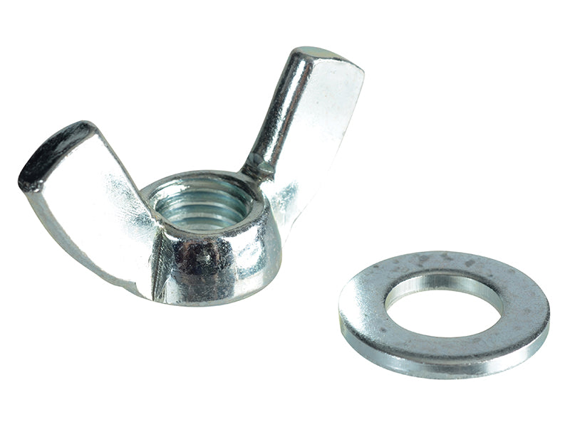 ForgeFix FPWING12 Wing Nut & Washers ZP M12 Forge Pack 4