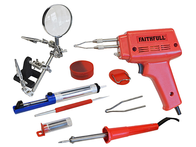 FaithfullPowerPlus JS98-A+PE(D)-30 SGKP Soldering Gun 100W & Iron Kit 30W 240V