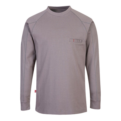 Portwest FR33GRRXXL -  sz XXL  FR Anti-Static Crew Neck Top Shirt Grey