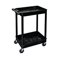 Mpps 2 Shelf Uprights Trolley Black