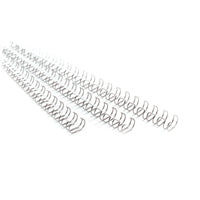GBC 8mm A4 Bind Wires Silver Pk100