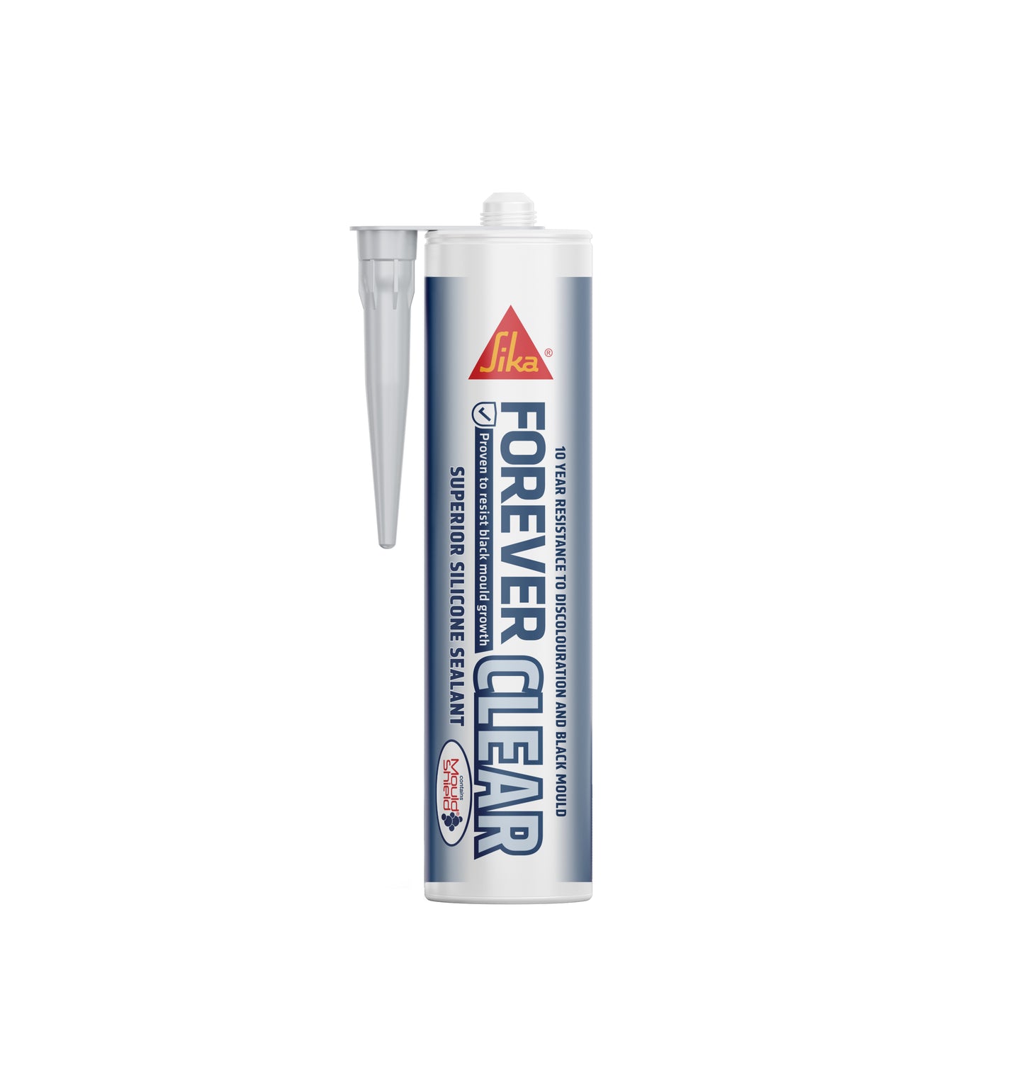 Everbuild Forever Clear Anti-Mould Silicone Sealant – Waterproof, Flexible & Durable for Kitchens, Bathrooms & Showers (290ml)