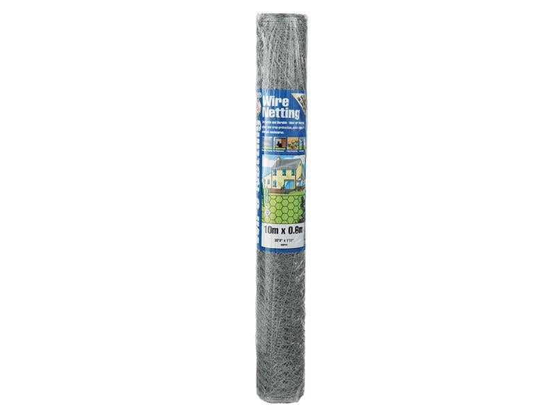Gardman 50050 Galvanised Wire Netting 13mm_ Hexagon, 10 x 0.9m