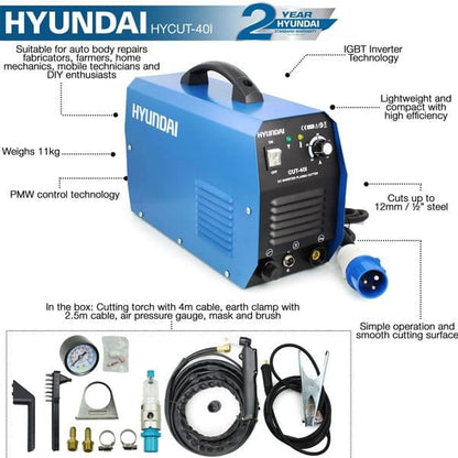 Hyundai 230V CUT Plasma Cutter | HYCUT40I