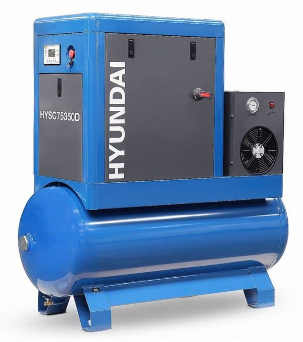 Hyundai 7.5hp 350 Litre Screw Compressor | HYSC75350D