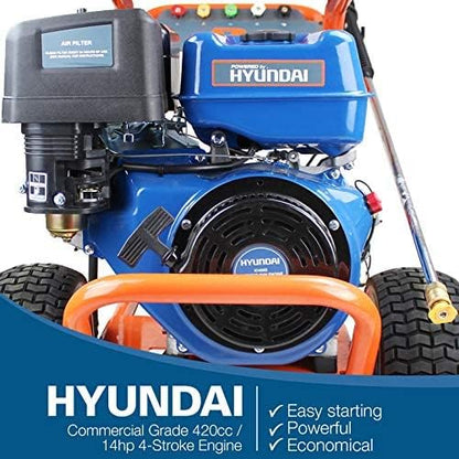 P1 Petrol Pressure Washer 4200psi / 290 bar | Hyundai 420cc Engine | P4200PWT