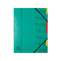 Europa 7 Part Organiser Green 54073E
