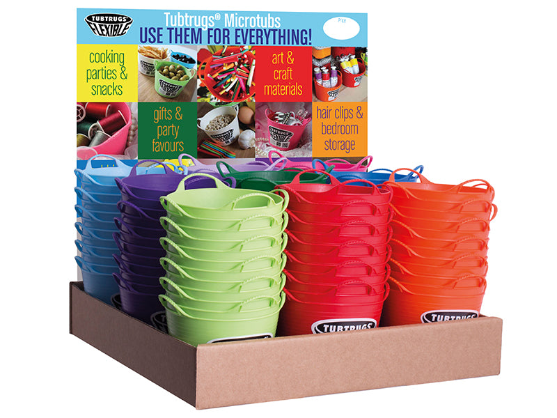 RedGorilla PPMICRO Tubtrugs Micro Tub - Mixed, Display 108 Piece