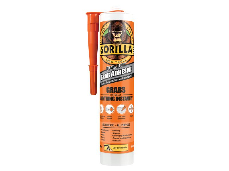 GorillaGlue 2044001 Gorilla Heavy-Duty Grab Adhesive - White 290ml