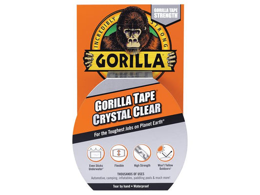 GorillaGlue 3044701 Gorilla Tape� 48mm x 8.2m Crystal Clear