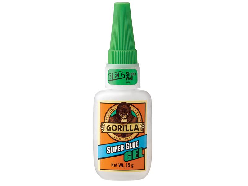 Gorilla Super Glue Gel, 15g – All Purpose, Fast Setting, No-Run Formula