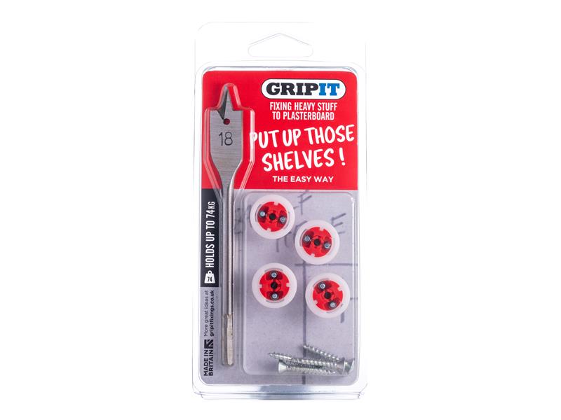 Gripit GPSHELFKIT Shelf Kit Clam Pack