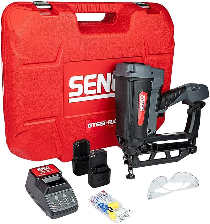 Senco GT65i-RX 2nd Fix Gas Nail Gun with 2X 2.5Ah Batteries, Charger & Case