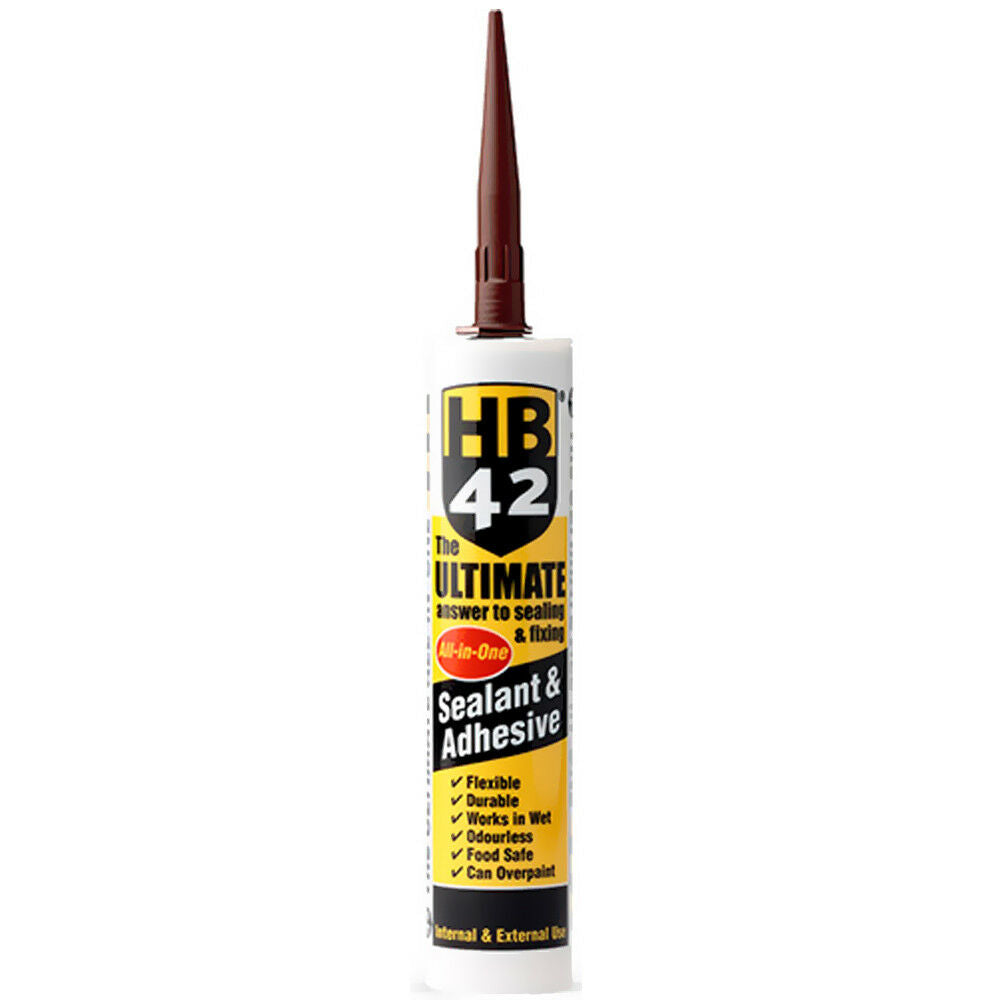 HB42 Brown Ultimate Sealant Adhesive Black Seal Stick Fill Super Grab All in One