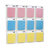 Hel Wall Display 12xa4 Pockets Clear