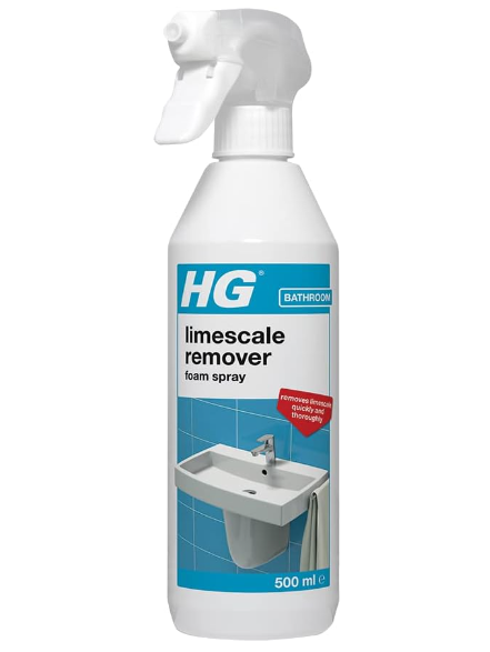 HG Limescale Remover Foam Spray, Professional Grade Limescale Remover 500ml