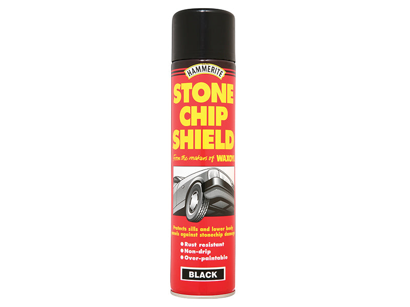 Hammerite 5092832 Stonechip Shield Black Aerosol 600ml