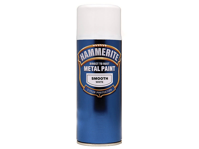 Hammerite 5084782 Direct to Rust Smooth Finish Aerosol White 400ml