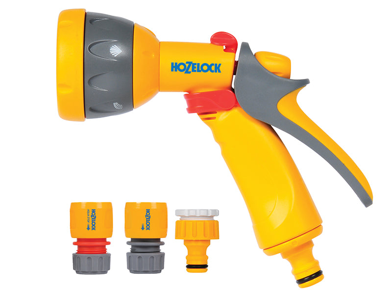 Hozelock 2347P0000 2347 Multi-Pattern Spray Gun Starter Set with Fittings