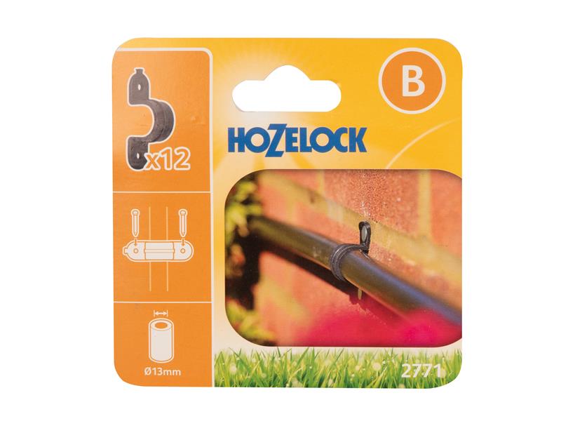 Hozelock 2771 0012 2771 Wall Clip 13mm (Pack 12)