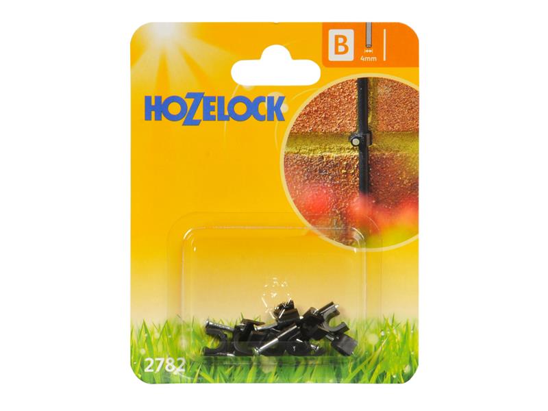 Hozelock 2782 0012 2782 Wall Clip 4mm (Pack 12)