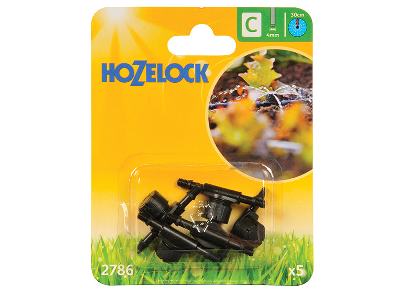 Hozelock 2786P0000 2786 In Line Adjustable Mini Sprinkler 4mm (Pack 5)