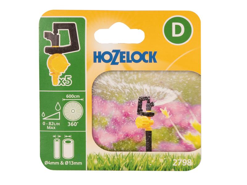 Hozelock 2798 0005 2798 Adjustable 360� Mini Sprinkler (Pack 5)