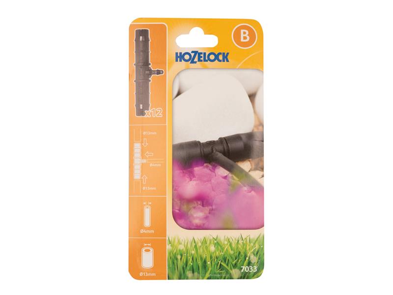 Hozelock 7033 0012 7033 Reducing T-Connector (Pack 12)