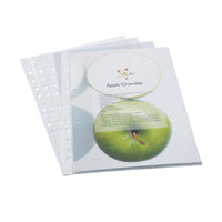 Rapesco Eco Punch Pkts A4 Clr Pk100