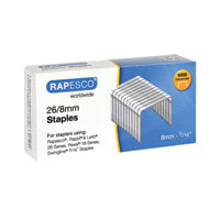 Rapesco Staples 8mm 26/8 Pk5000