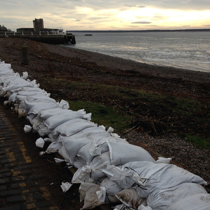 Yuzet White Woven Polypropylene Sandbags Sacks Flood Defence Sand Bags