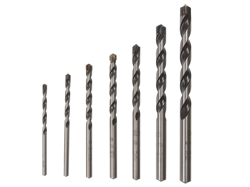 IRWIN� 10501918 Granite Drill Bit Set 7 Piece 4-12mm