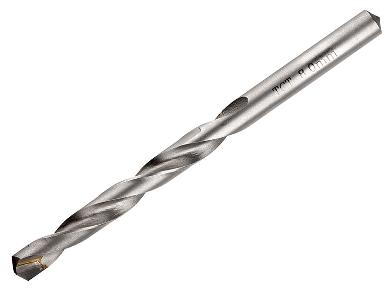 IRWIN� 10502671 HSS TCT Tip Drill Bit 8.0mm OL:117mm WL:75mm