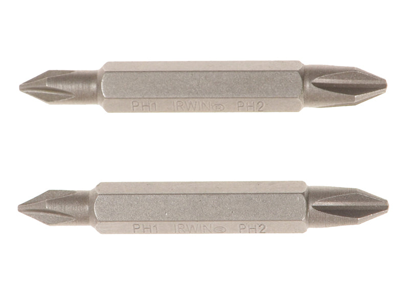 IRWIN� 10504394 Screwdriver Bits PH2/PH2 Double-Ended 50mm (Pack 2)