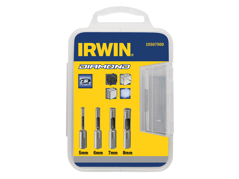 IRWIN® 10507900 Diamond Drill Bit Set 4 Piece 5-8mm