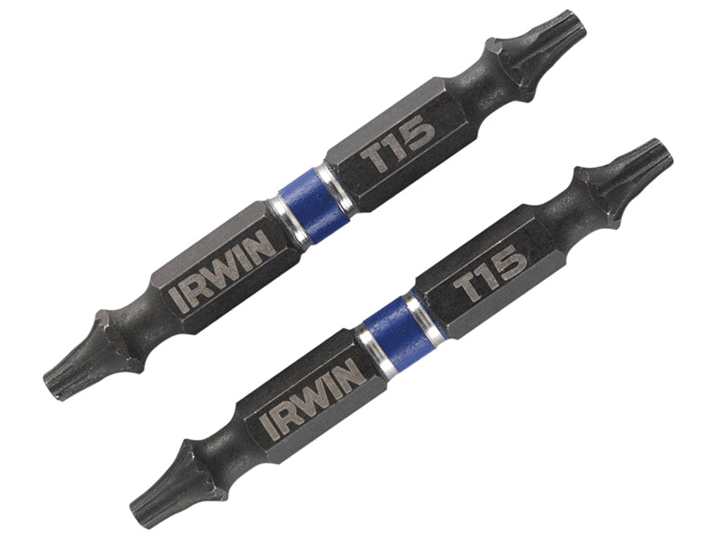 IRWIN� 1923383 Impact Double-Ended Screwdriver Bits TORX TX15 60mm (Pack 2)