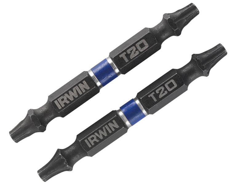 IRWIN� 1923385 Impact Double-Ended Screwdriver Bits TORX TX20 60mm (Pack 2)