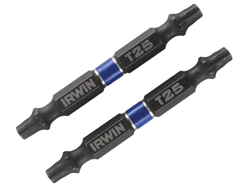 IRWIN� 1923387 Impact Double-Ended Screwdriver Bits TORX TX25 60mm (Pack 2)