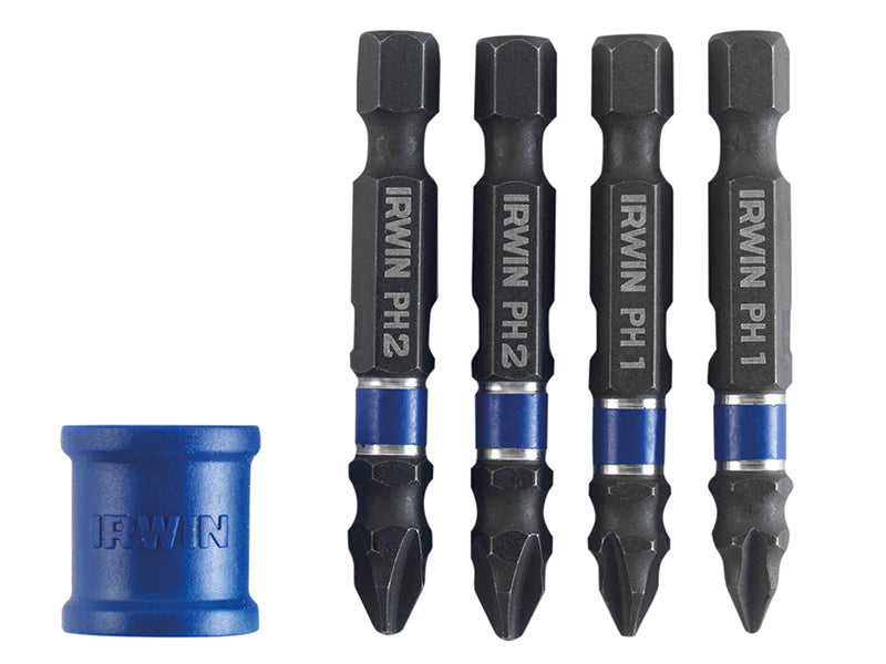 IRWIN� 1923416 Phillips/Pozidriv Impact Magnetic Screwdriver Bit Set, 5 Piece