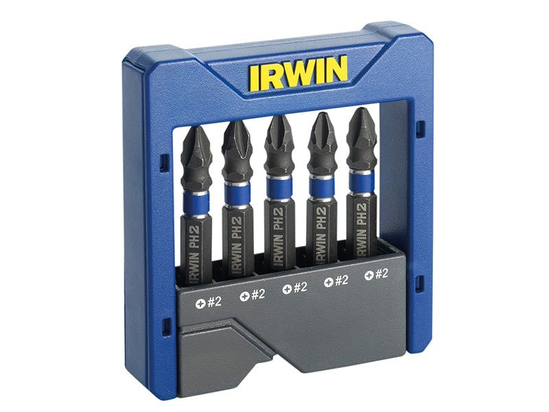 IRWIN� 1923434 Phillips Impact Screwdriver Pocket Bit Set, 5 Piece