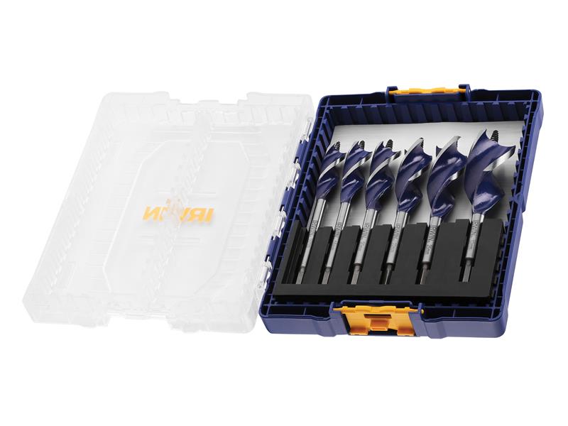 IRWIN® IW4042202 Blue Groove 6X Wood Bit Set, 6 Piece