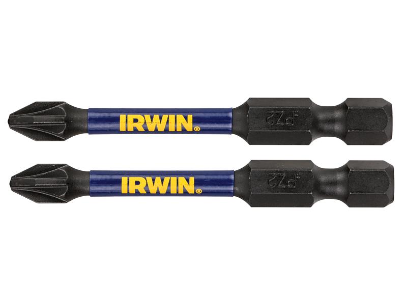 IRWIN� IW6061401 Impact Pro Performance Screwdriver Bits PZ2 57mm (Pack 2)