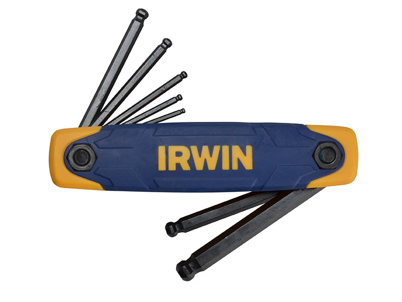 IRWIN� T10769 Folding Ball End Hexagon Key Set, 7 Piece (2-8mm)