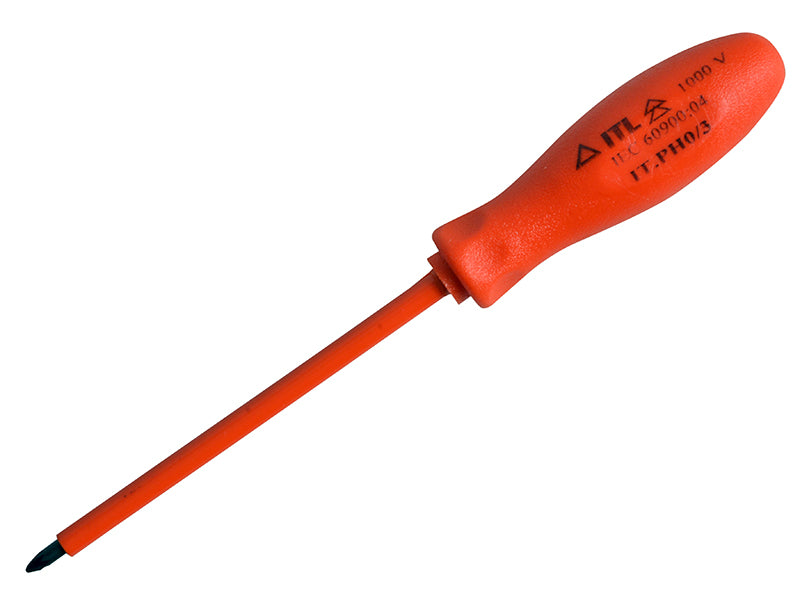 ITLInsulated UKC-02005 Insulated Screwdriver Phillips No.0 x 75mm (3in)