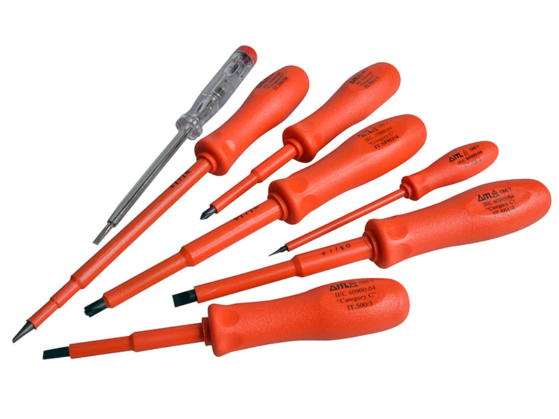ITLInsulated UKC-02100 Insulated Screwdriver Set of 7